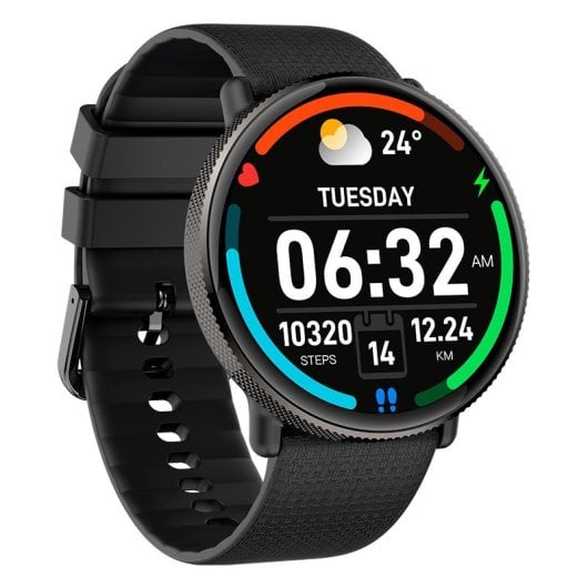 Cool Forever Smartwatch Pantalla Amoled Silicona Negro