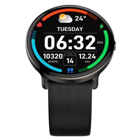Cool Forever Smartwatch Pantalla Amoled Silicona Negro