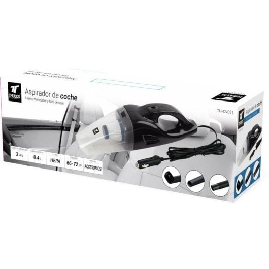 Aspirateur à Main Thulos TH-CVC11 72W 0,4L Filtre HEPA Accessoires Voiture