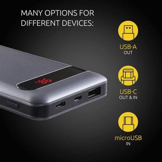 Intenso Powerbank PD QC 3.0 10000mAh Preto