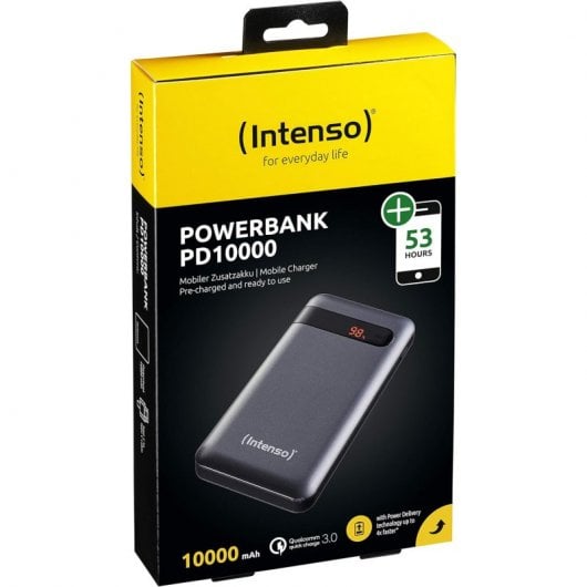 Intenso Powerbank PD QC 3.0 10000mAh Preto