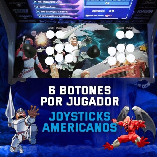 UnicView Bartop Maquina Recreativa de 19" 4:3 con 9800 Juegos Pandora Box DX 2 Plus Modelo Ghost