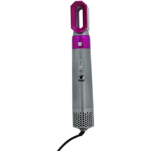 Brosse Soufflante Multifonction Thulos TH-BY17 1000W 3 Vitesses 5 Accessoires Rose