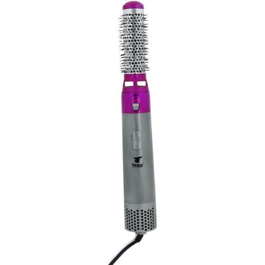 Brosse Soufflante Multifonction Thulos TH-BY17 1000W 3 Vitesses 5 Accessoires Rose
