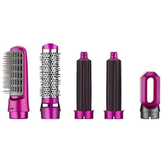 Brosse Soufflante Multifonction Thulos TH-BY17 1000W 3 Vitesses 5 Accessoires Rose