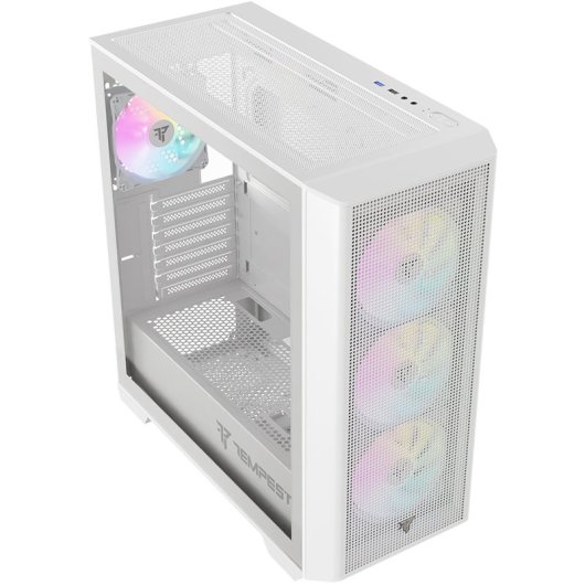 Tempest Fort ARGB ATX Cristal Templado USB 3.0 Blanca Reacondicionado