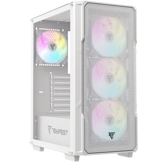 Tempest Garrison ARGB ATX Vetro temperato USB 3.0 Bianco