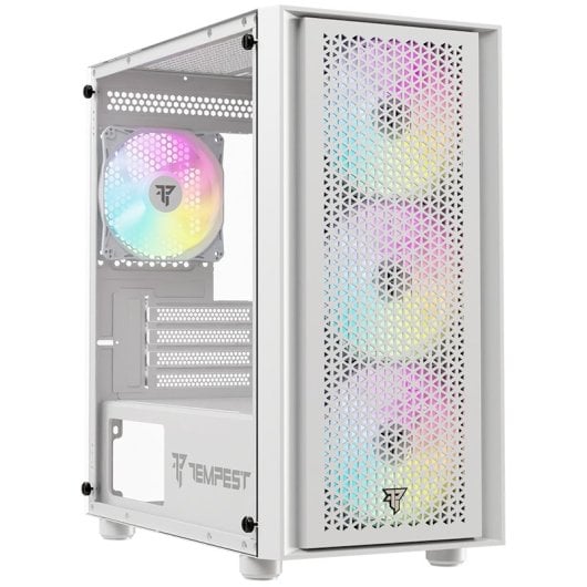 Tempest Rampart ARGB M-ATX Vetro temperato USB 3.0 Bianco