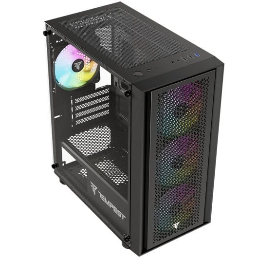 Tempest Rampart ARGB M-ATX Cristal Templado USB 3.0 Negra