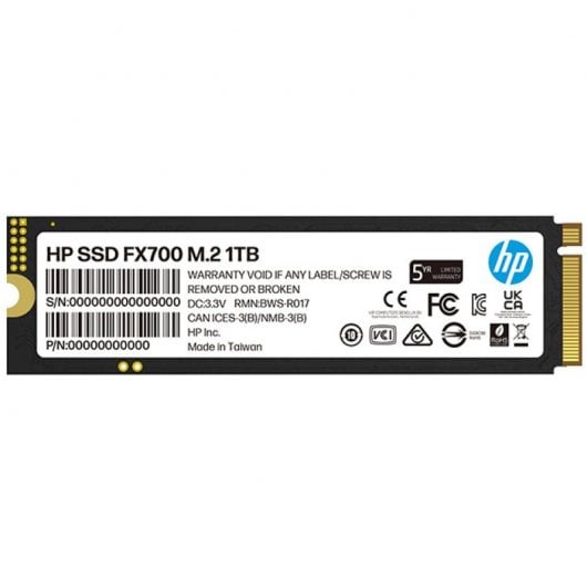HP FX700 1 TB SSD PCIe Gen4 x4 NVMe