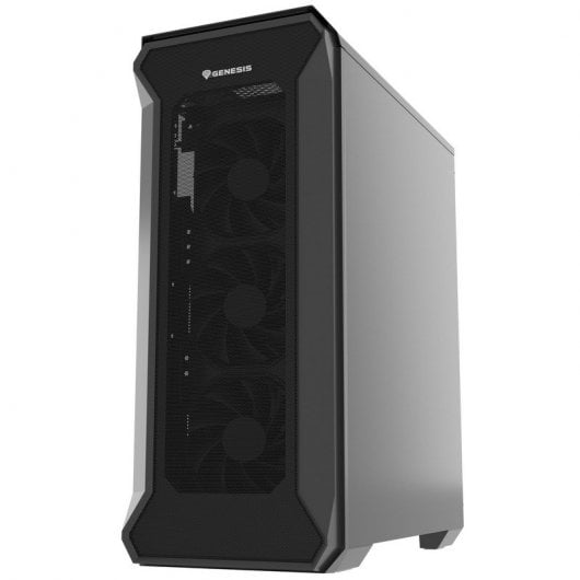 Genesis Irid 505F Midi Tower in vetro temperato USB 3.0 Nero