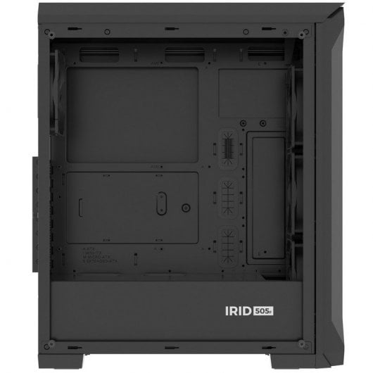 Genesis Irid 505F Midi Tower in vetro temperato USB 3.0 Nero