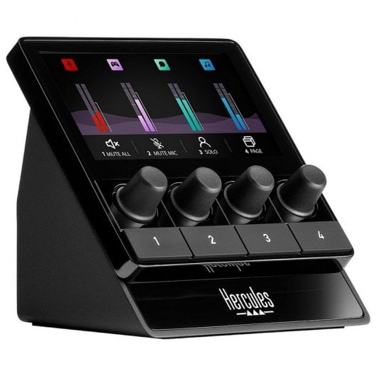 Hercules Stream 100 Controlador de Audio para Streaming Negro