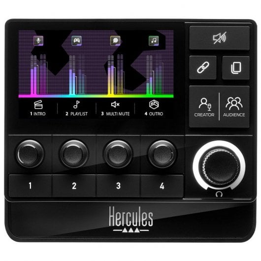 Contrôleur audio Hercules Stream 200 XLR avec carte son intégrée