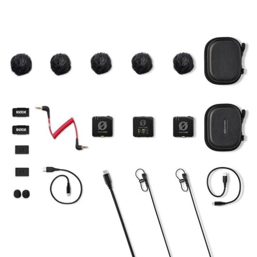 Microfone Rode Wireless PRO compacto 2 canais omnidirecional