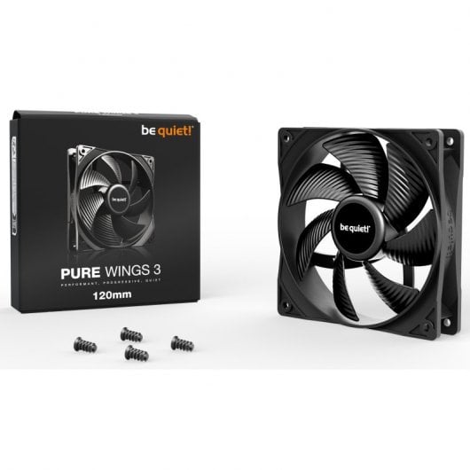 Be Quiet! Pure Wings 3 120mm Ventilador Suplementario Negro