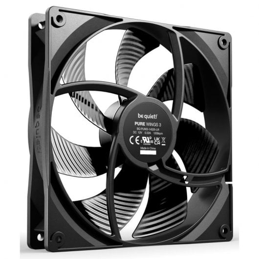 Be Quiet! Pure Wings 3 140mm Ventilador Suplementario Negro
