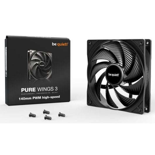 be quiet! Pure Wings 3 140mm PWM high-speed Boitier PC Ventilateur 14 cm Noir 1 pièce(s)