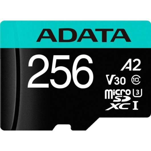 Tarjeta microSDXC Adata Premier Pro 256GB UHS-I U3 V30 A2 Negra Azul