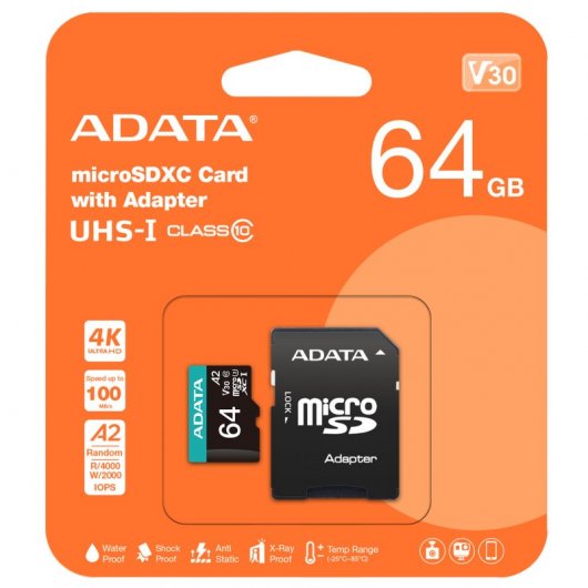 Adata Premier Pro 64GB MicroSDXC UHS-I Clase 10