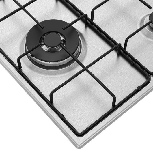 Beko HIGG 63125 SCX Placa de Gas 3 Zonas 60cm Acero Inoxidable