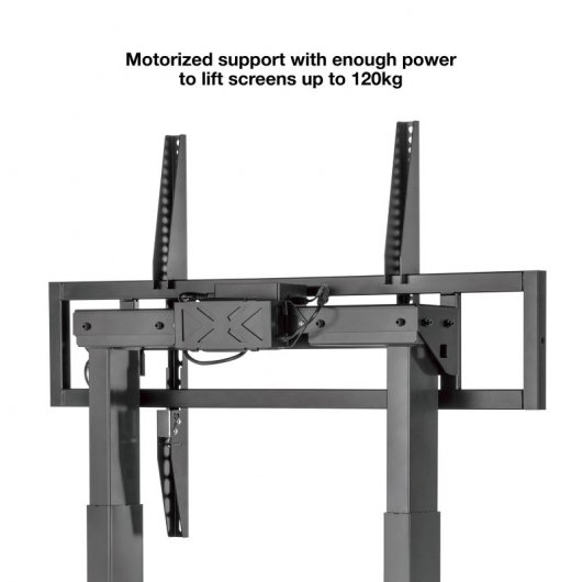 TooQ Titan Elektrischer fester Bodenständer für Fernseher von 55 bis 100 Zoll, VESA 800 x 600, bis zu 120 kg