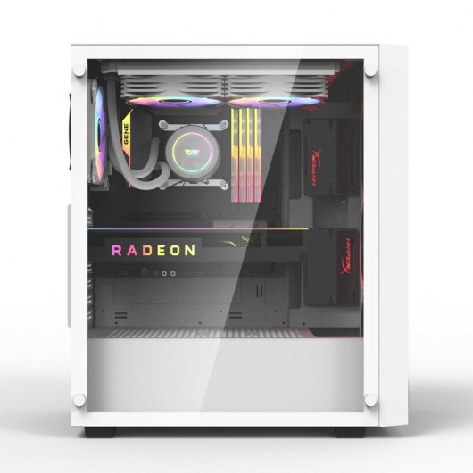 darkFlash DK260 Air Midi Tower Cristal Templado USB 3.0 Blanca
