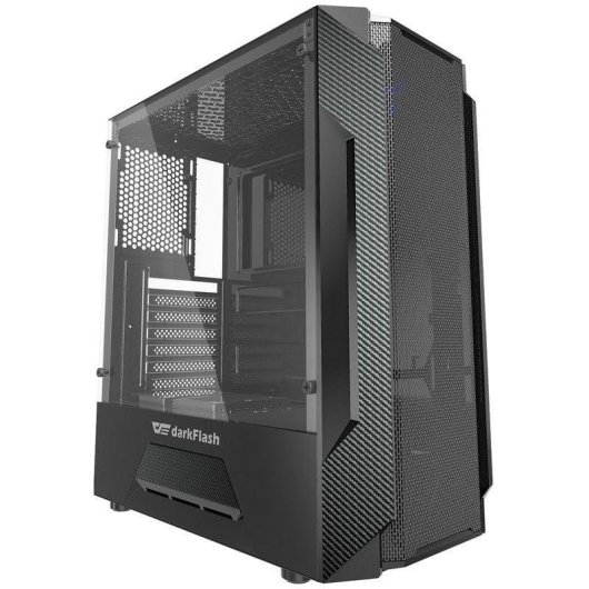 Torre darkFlash Leo Cristal Templado USB 3.0 Negra Gaming