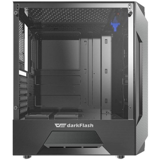 Torre darkFlash Leo Cristal Templado USB 3.0 Negra Gaming