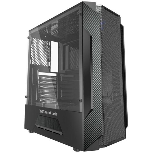 Torre darkFlash Leo Cristal Templado USB 3.0 Negra Gaming
