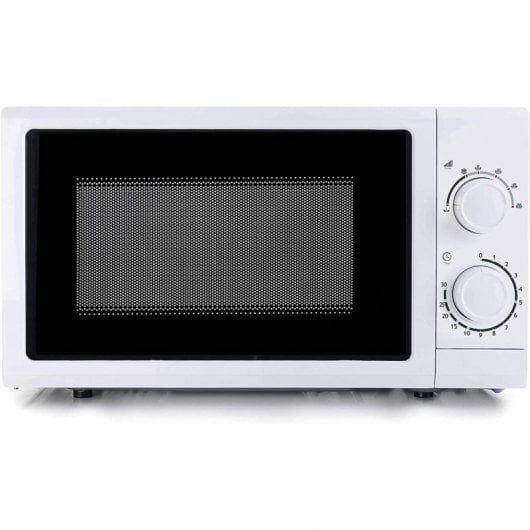 Lacor 69322 Profi-Mikrowelle mit Drehteller, 20 l, 700 W, Weiß