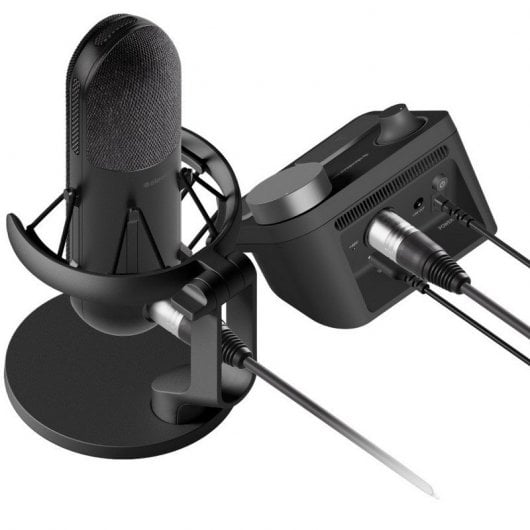 Microfono a condensatore cardioide Steelseries Alias Pro XLR nero + mixer canali