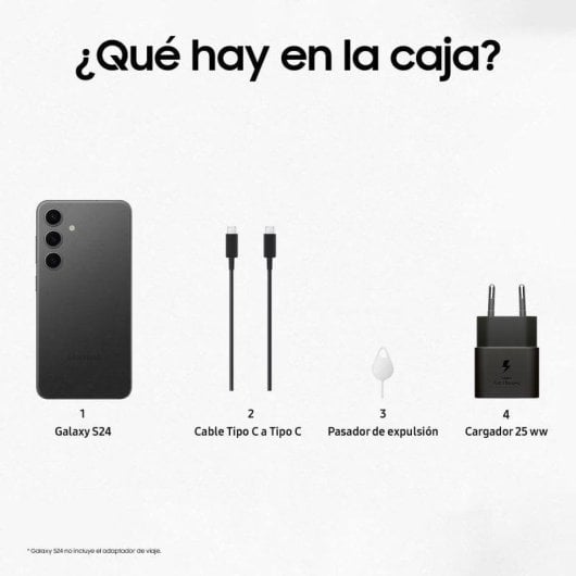 Samsung Galaxy S24 5G 8GB 6.2" 128GB Negro Onyx resistencia IP68