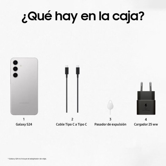 Samsung Galaxy S24 8/256GB Gris Marble Libre + Cargador