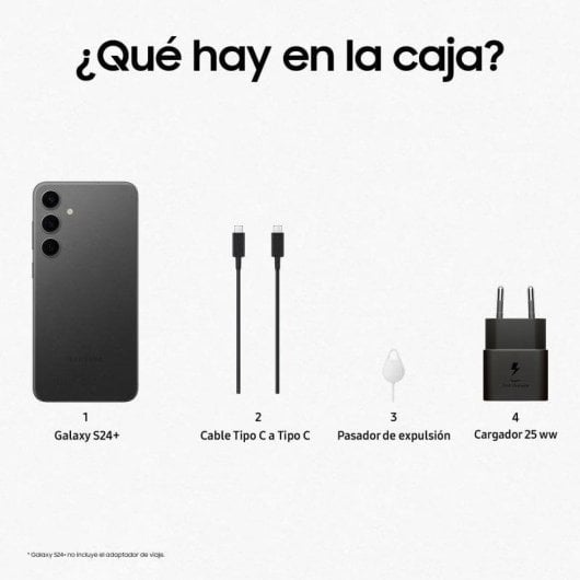 Samsung Galaxy S24 Plus 5G 12GB 6,7" Negro Onyx 256GB Dual SIM