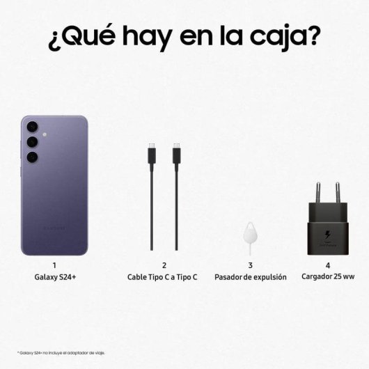 Samsung Galaxy S24 Plus 5G 12GB 512GB 6.7" Violeta Cobalt