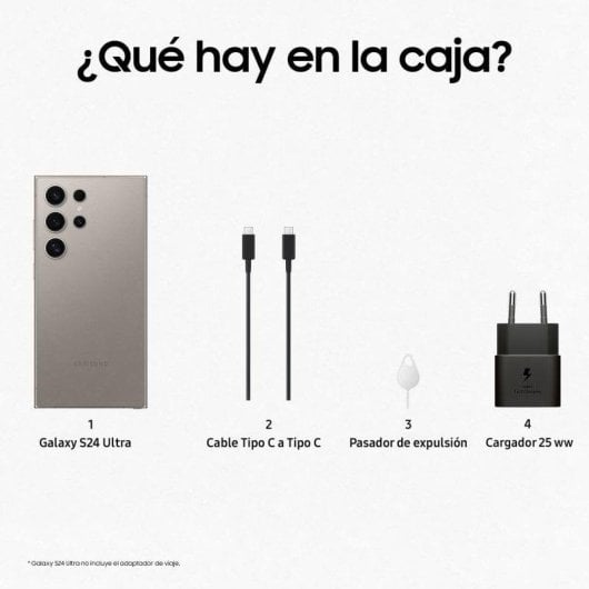 Samsung Galaxy S24 Ultra 5G 12GB 256GB 6.8" Gris Titanio