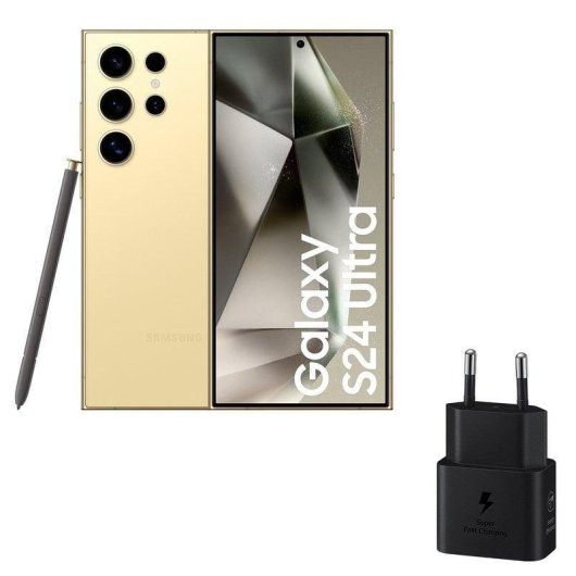 Samsung Galaxy S24 Ultra 5G 12GB 6.8" 256GB Titanio Amarillo Cámara 200 MP