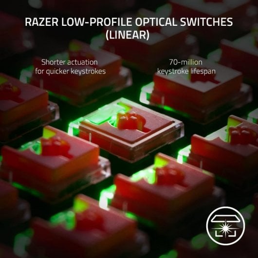 Razer DeathStalker V2 Pro Tenkeyless Teclado Inalámbrico Gaming RGB Red Switch Blanco Layout US
