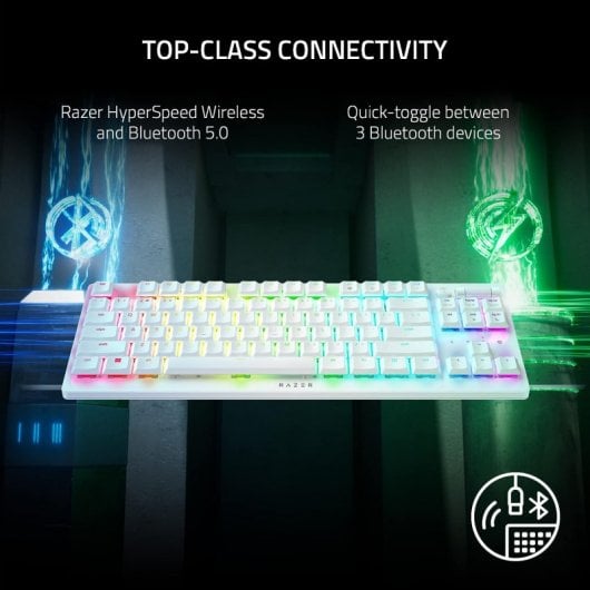 Tastiera da gioco wireless Razer DeathStalker V2 Pro Tenkeyless RGB Red  Switch Layout USA