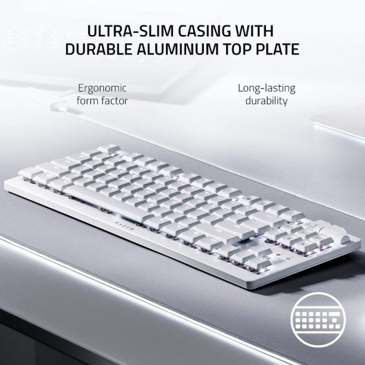Razer DeathStalker V2 Pro Tenkeyless Teclado Inalámbrico Gaming RGB Red Switch Blanco Layout US