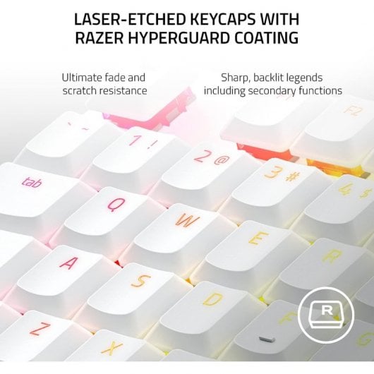 Razer DeathStalker V2 Pro Tenkeyless Teclado Inalámbrico Gaming RGB Red Switch Blanco Layout US