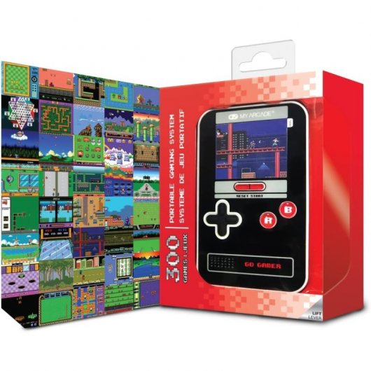 My Arcade Go Gamer Classic 300 jeux Console rétro portable noir/rouge