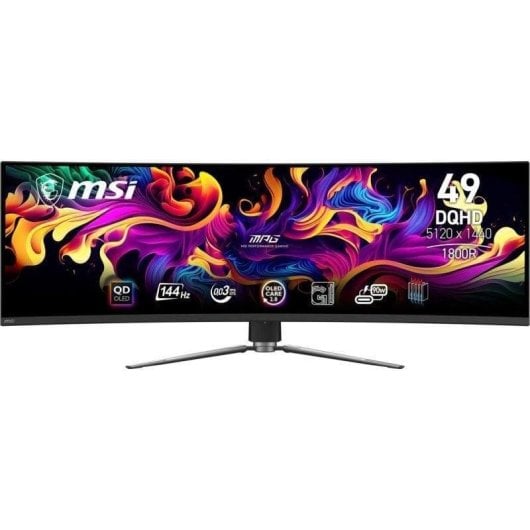 Écran PC MSI MPG 491CQP QD-OLED 49" Dual QHD 144Hz QD-OLED incurvé USB-C 0,03ms