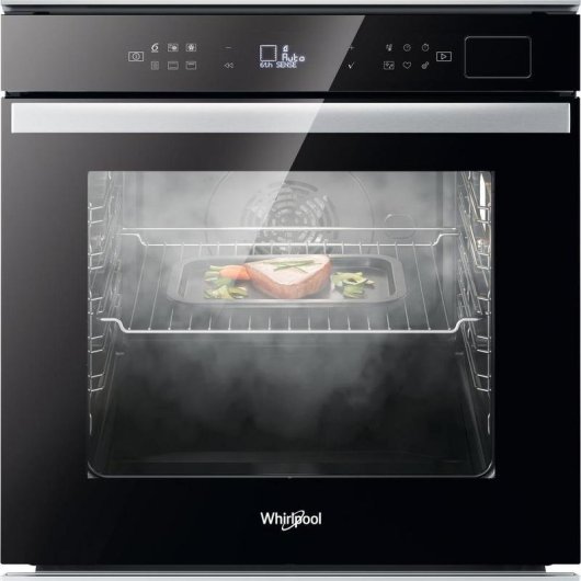 Forno Multifunções Whirlpool W6 OS4 4S1 H BL Hidrolítico 73L 60cm A+ Vapor Negro