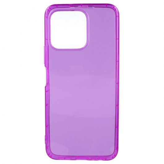 Funda De Silicona Líquida Para Honor 70 Lite / X8 5G / X6 4G - Color Morado, Antihuellas
