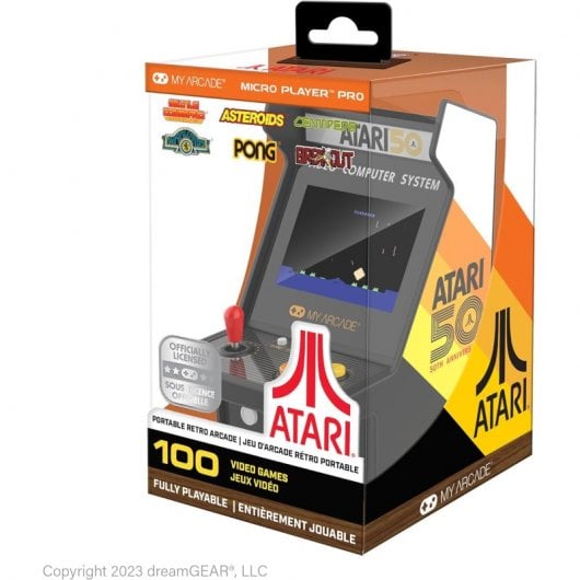 Mon Arcade Micro Player Atari 100 Jeux Console Rétro