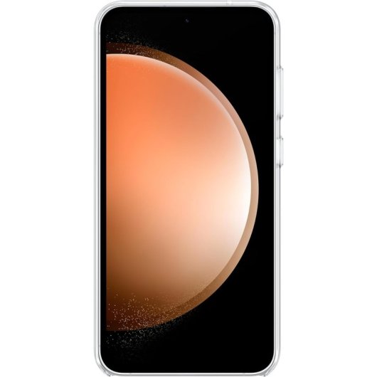 Samsung Clear Gadget Case Funda de Silicona con Anillo Transparente para Galaxy S23 FE
