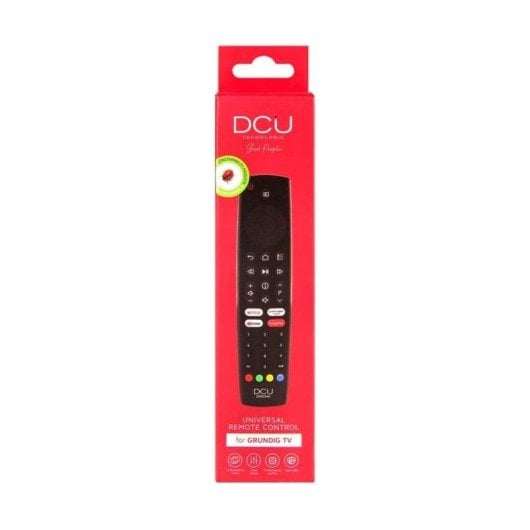 DCU 30902040 Mando a Distancia Universal para TV Grundig, Botones Streaming, 8m, Negro