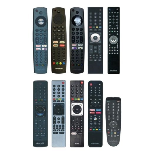 DCU 30902040 Mando a Distancia Universal para TV Grundig, Botones Streaming, 8m, Negro